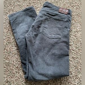 Gray corduroy pants